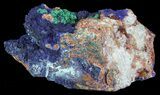 Large Malachite with Azurite Specimen - Lbs #60721-2
